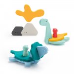 Jucarii de baie Quut Toys Lumea dinozaurilor din spuma