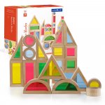 Set Junior Rainbow Blocks Guidecraft 40 piese