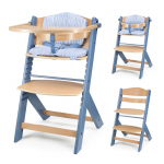 Scaun de masa Kinderkraft Enock Nordic Breeze 3 in 1 cu pernuta