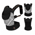 Marsupiu ergonomic pentru copii Kinderkraft Huggy Bizuu Lunar Black