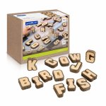 Set 36 litere cu aspect de scoarta de copac Guidecraft