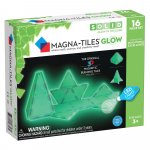 Set magnetic fosforescent 16 piese Magna-Tiles Glow