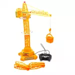 Macara electrica pentru copii D-toys cu telecomanda, brat extensibil si rotire 360