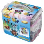 Set 12000 margele Hama Midi in cutie de depozitare mare cu 3 plansete