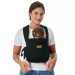 Marsupiu ergonomic WeeSnug pentru nou nascut Momcozy Negru