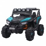 Masinuta electrica de teren pentru copii Nichiduta UTV Off Road Lake Green cu telecomanda 2.4G,acumulator 12V4.5Ah,doua motoare,faruri led functionale,usi cu deschidere,roti robuste