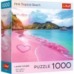 Puzzle Trefl colectia sua plaja tropicala roz 1000 piese