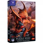 Puzzle Trefl premium plus colectia fantasy dragon de foc 1000 piese