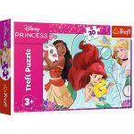 Puzzle Trefl Disney Princess printese frumoase si curajoase 30 piese