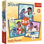 Puzzle Trefl 3 in 1 Disney Stitch ora