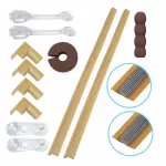 Pachet 14 sisteme de siguranta Car Boy Safety culoarea lemnului deschis 18x37x15x4 mm