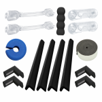 Pachet 15 sisteme de siguranta Car Boy Safety negru 24x50x22x6 mm