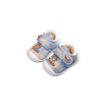 Pantofi imblaniti bleu in carouri 3-6 luni Teddy marimea 18