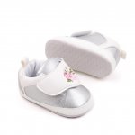 Pantofiori argintii pentru fetite 9-12 luni Roses marimea 20