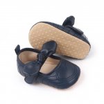 Pantofiori bleumarin pentru fetite 3-6 luni Heart marimea 18