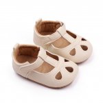 Pantofiori ivoire cu model decupat 3-6 luni marimea 18