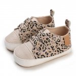 Pantofiori leopard cu barete si inchidere velcro 9-12 luni marimea 20