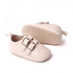 Pantofiori ivoire cu catarame 3-6 luni marimea 18