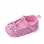 Pantofiori roz ciclamen pentru fetite 3-6 luni Sweety marimea 18