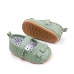 Pantofiori verzi cu fundita delicata 6-9 luni marimea 19