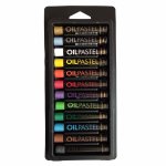 Set 12 pasteluri de ulei metalizate in blister