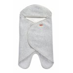 Paturica de infasat BabyNomade 0-6 luni Heather Grey
