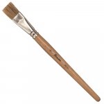 Set 12 pensule late din par de porc pentru tempera si ulei Heutink 16 mm