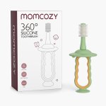 Periuta de dinti din silicon 360 grade Momcozy verde