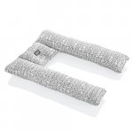 Perna 3 in 1 BabyJem gri cu intrebuintari multiple in forma de U