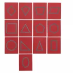 Placi tactile in cutie de depozitare Betzold forme geometrice