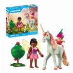 Figurina de colectie Playmobil unicornul Sky Rose si zana