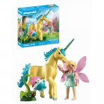 Figurina de colectie Playmobil unicornul Sunshine Blossom si zana