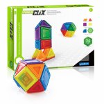 Set 24 piese magnetice Guidecraft PowerClix Solids