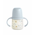 Cana cu cioc din silicon Bears Suavinex 150 ml albastru