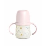 Cana cu cioc din silicon Bears Suavinex 150 ml roz