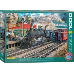 Puzzle Eurographics The old depot station by KZ 1000 piese