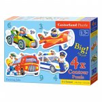 Puzzle 4 in 1 Castorland Exciting jobs 3, 4, 6 si 9 piese