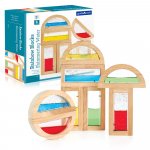 Rainbow Blocks cu lichid colorat si sclipici Guidecraft