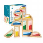Rainbow Blocks cu nisip colorat Guidecraft