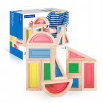 Set 10 piese Rainbow Blocks Guidecraft