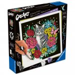 Pictura pe numere Ravensburger CreArt editie Pixie Cold pisica