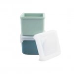 Set 2 recipiente Melii blue mint din silicon