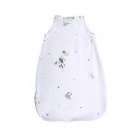 Sac de dormit de iarna 85 cm din bumbac ranforce Giraffe White