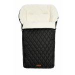 Sac de iarna Sensillo Polar Black pentru carucior/sanie,cu fermoar,material impermeabil matlasat,orificii pentru centuri de siguranta