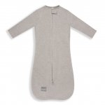 Saculet Swaddle pentru infasat din bumbac + caciulita Beige Sleepee