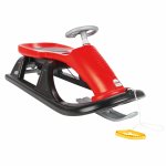 Sanie pentru copii Pilsan Super Snow Red cu volan,design ergonomic,rezistenta la inghet -32grade,snur cu maner inclus