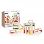 Set complex Sensory Rainbow Blocks Guidecraft 18 piese