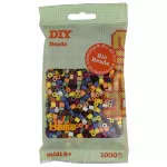 Set 1000 margele de calcat Hama Midi bio in pungulita mix 197