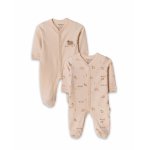 Set 2 salopete lungi BabyCosy Lamb marime 0-3 luni