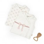 Set 2 vestute pentru bebelusi BabyCosy Organic Wear powder marime 18-24 luni